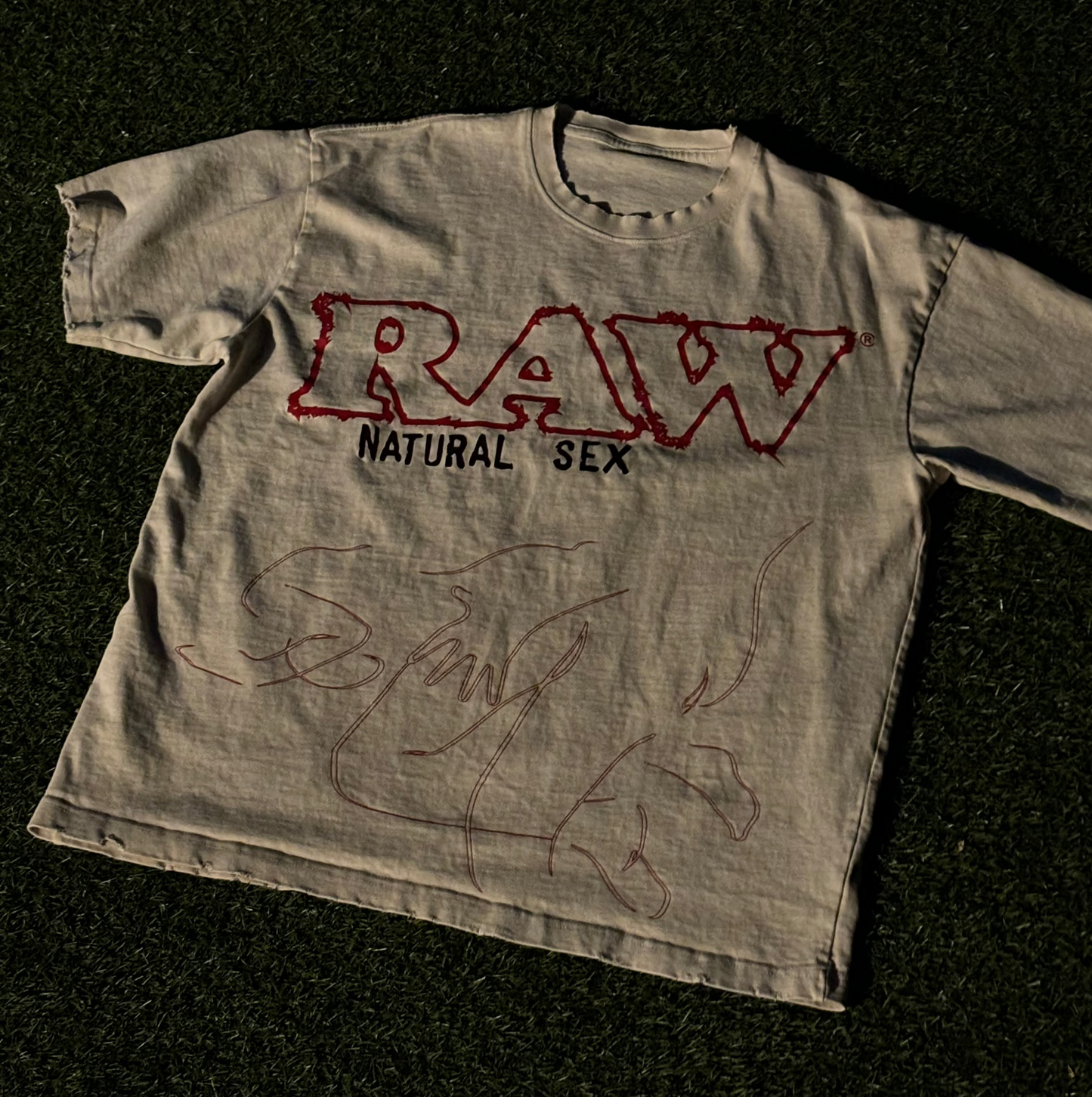 SEX/WAR Distressed Tee